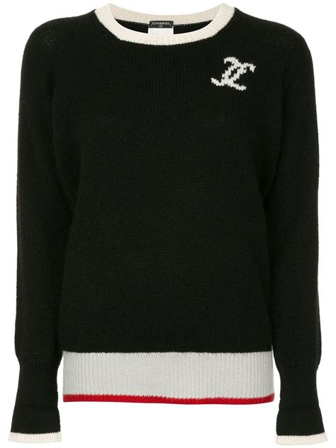 chanel womens top|Chanel long sleeve top.